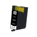 Zwarte inktcartridge T3471, vervangt cartridge nummer 34, compatibel met verschillende printermodellen.