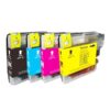 Vervangende inktcartridges LC-111/161Y, LC-31/61Y, LC-65/67Y, LC-850Y, LC-980Y en LC-1100Y, compatibel met diverse Brother printers.