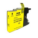 Geel inktcartridge LC-17/77/79Y, vervangt LC-450/1280Y, compatibel met verschillende printers voor hoogwaardige afdrukken.