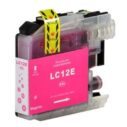 Magenta inktcartridge LC12E XXL, vervangt LC12E, compatibel met verschillende Brother printermodellen.