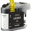 Zwarte inktcartridge LC223 XL, compatibel met diverse Brother-printers, ideaal voor hoge afdrukkwaliteit en een lange levensduur.