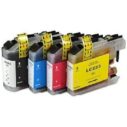 Inktcartridgeset LC223, bestaande uit zwart, cyaan, magenta en geel, compatibel met verschillende Brother-printers voor hoogwaardige afdrukken.