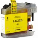 Compatibele inktcartridge LC223 XL geel voor Brother-printers, biedt hoogwaardige afdrukken en optimale prestaties.