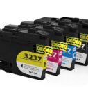 Compatibele inktcartridges 3237 in zwart, cyaan, magenta en geel, ideaal voor hoogwaardige afdrukken en eenvoudig te installeren.