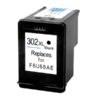 Zwarte 302XL inktcartridge, vervangt F6U68AE, compatibel met verschillende printermodellen voor hoogwaardige afdrukken.