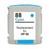 Cyan inktcartridge 88 vervanging voor HP 88, compatibel met verschillende HP-printers voor hoogwaardige afdrukken.