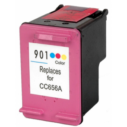 Inktcartridge 901 Kleur, vervangt CC656A, compatibel met diverse printermodellen.