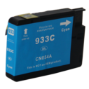 Cyan inktcartridge 933C XL, compatibel met verschillende printermodellen, vervangt CN054A en is geen OEM-product.
