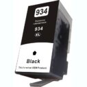Zwarte inktcartridge 934 XL, vervangt cartridge 934, compatibel voor verschillende printers.
