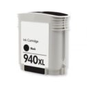 Zwarte inktcartridge 940XL, compatibel met verschillende printers voor hoogwaardige afdrukken.
