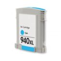 Cyan inktcartridge 940XL, compatibel met verschillende printermodellen voor hoogwaardige afdrukken.