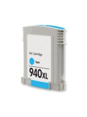 Cyan inktcartridge 940XL, compatibel met verschillende printermodellen voor hoogwaardige afdrukken.