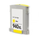 Gele inktcartridge 940XL, compatibel met verschillende printermodellen voor hoogwaardige afdrukken.