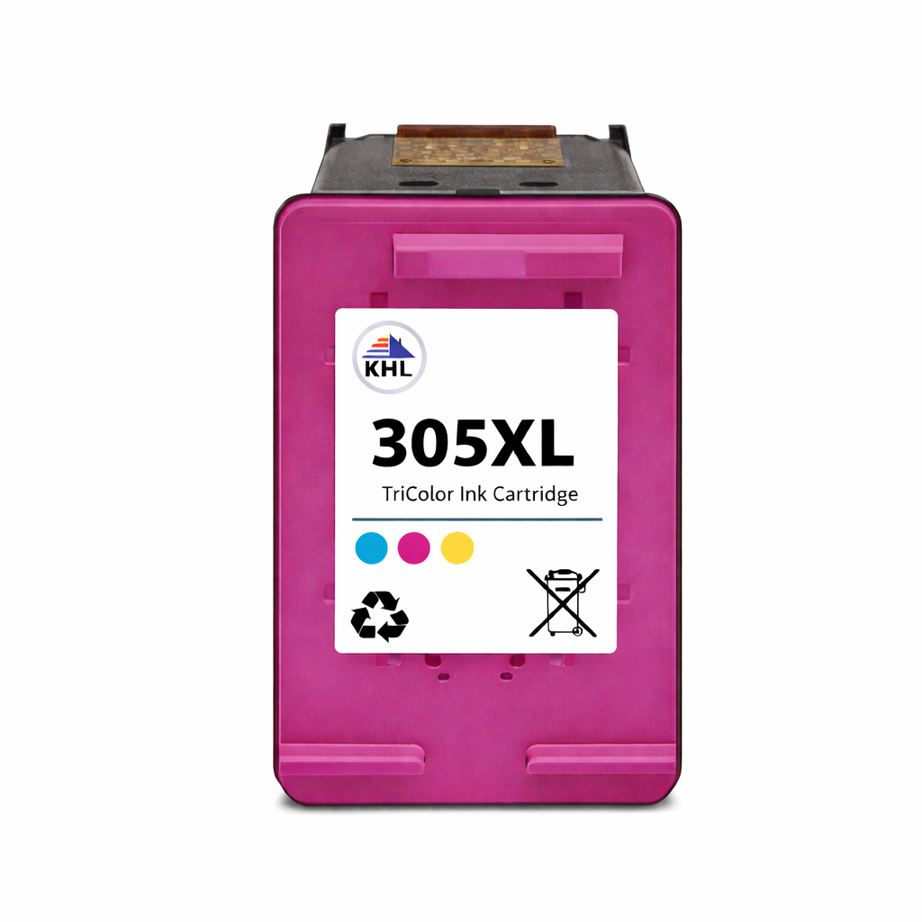 KHL 305XL TriColor Inktcartridge, compatibel met verschillende printermodellen voor heldere en levendige afdrukken.