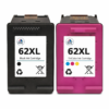 KHL 62XL Zwart en 62XL TriColor Inktcartridge, compatibel met diverse printers voor hoogwaardige afdrukkwaliteit.