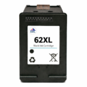 Zwarte inktcartridge 62XL van RHL, compatibel met diverse printers voor hoogwaardige afdrukken.
