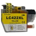 Zwarte inktcartridge LC422XL YELLOW, compatibel voor gebruik met Brother printers, biedt hoogwaardige afdrukken en is niet van OEM-fabrikant.